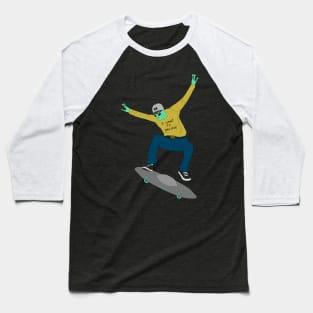Alien Skater Baseball T-Shirt